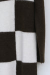 SWAYING/KNIT Checkerboard Dress SW212LS06 Brown/White PS40